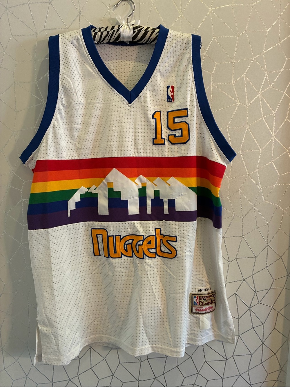 Mitchell And Ness Hardwood Classics Anthony Denver Nuggets Throwback Jersey
